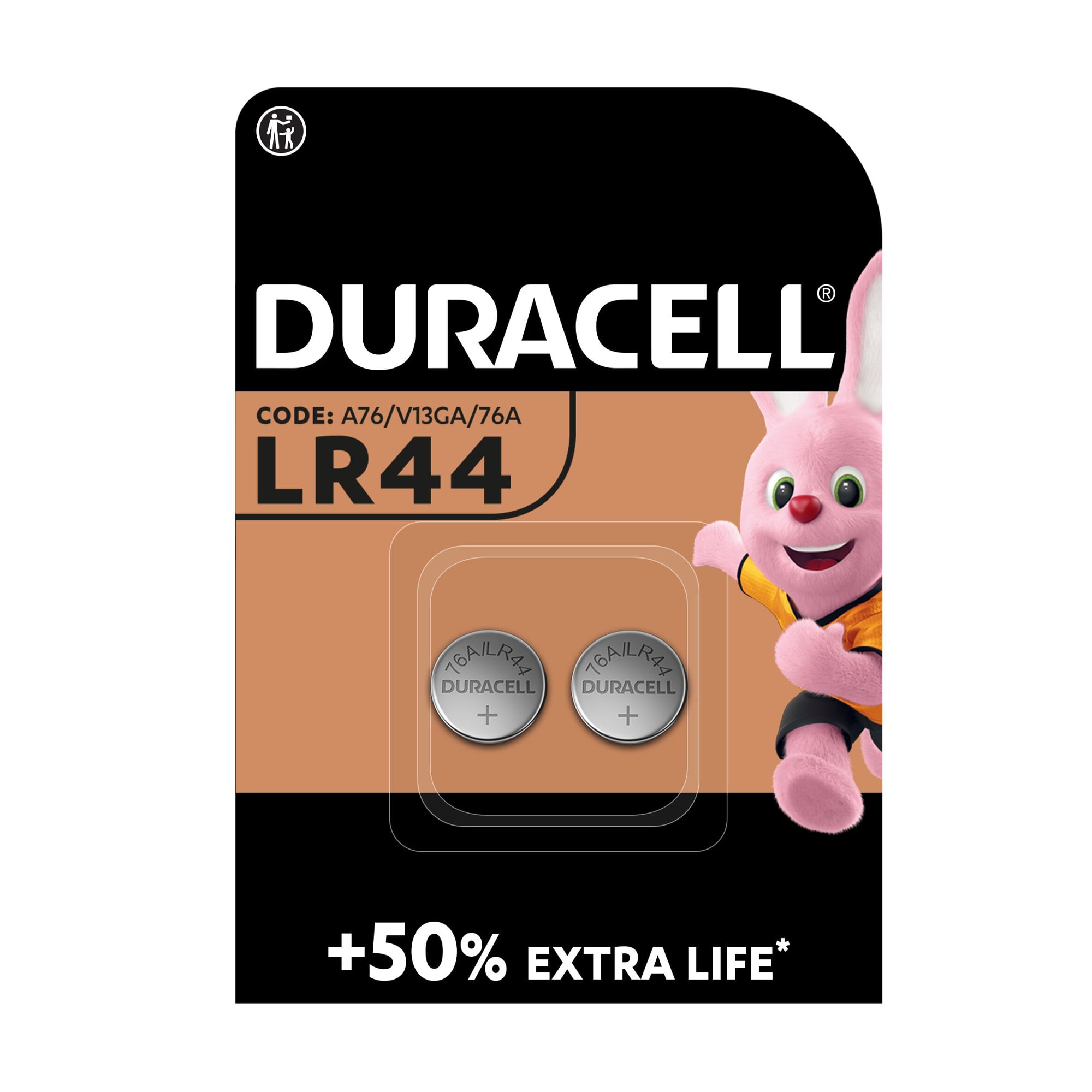Батарейки Duracell Specialty 13V LR44 монетного типу, 2 шт